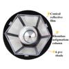 Solar LED Wall Lamp Outdoor Fence Garden Light Hexagonal Palace Lamp