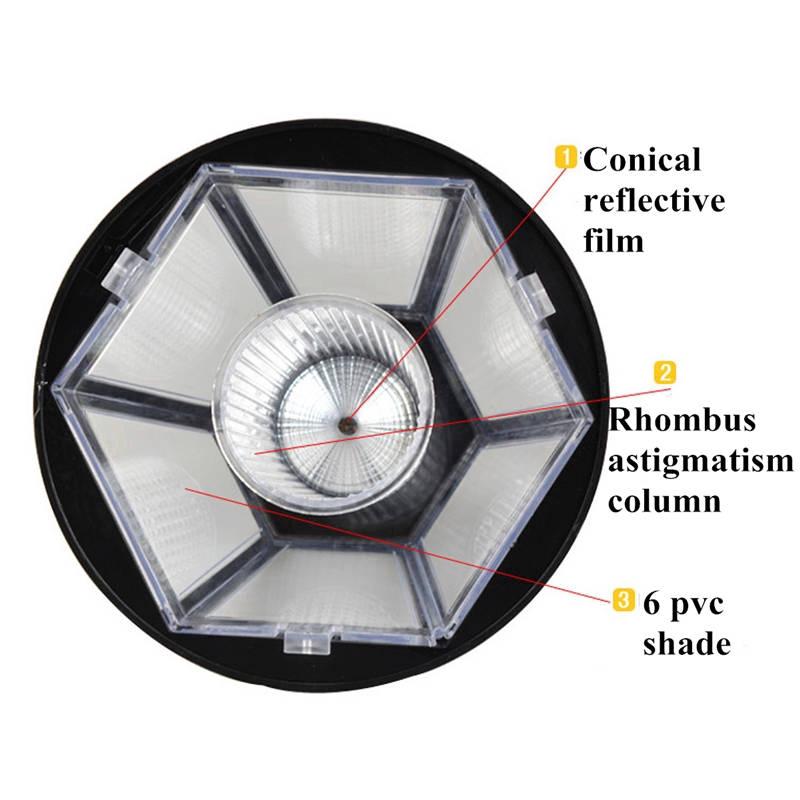 Solar LED Wall Lamp Outdoor Fence Garden Light Hexagonal Palace Lamp