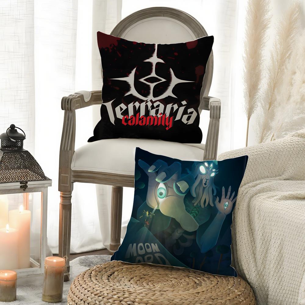 2D Sandbox Adventure Game Terraria-T Pillow Case Pattern Printed Pillowcase for Living Room Sofa Cushion Cover & Bedroom Decor