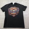 Harley-Davidson Shirt Mens Large Black Corpus Christi Texas Skull Graphic Tee