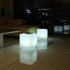 Luminous Solar Cube - LUMISKY - CASY - H30 Cm - Stool Coffee Table - White and Multicoloured LED