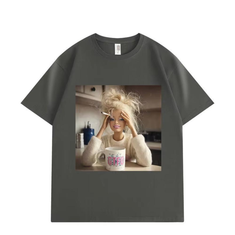 Grappig Poppengezicht Meme Grafische T-shirts Mannen Vrouwen Kleding Hoge Kwaliteit Mode T-shirts Zomer Casual Los Korte Mouw T-shirts