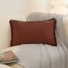 Bohemian Fringed Washed Cotton Pillowcase Premium Modern Minimalist Sofa Cushion Cover Luxury Cozy Living Room Pillow Cover