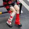 Heart Bow Leg Socks Spider Knee High Girls Stockings Breathable Lolita Boots Cover  Girl