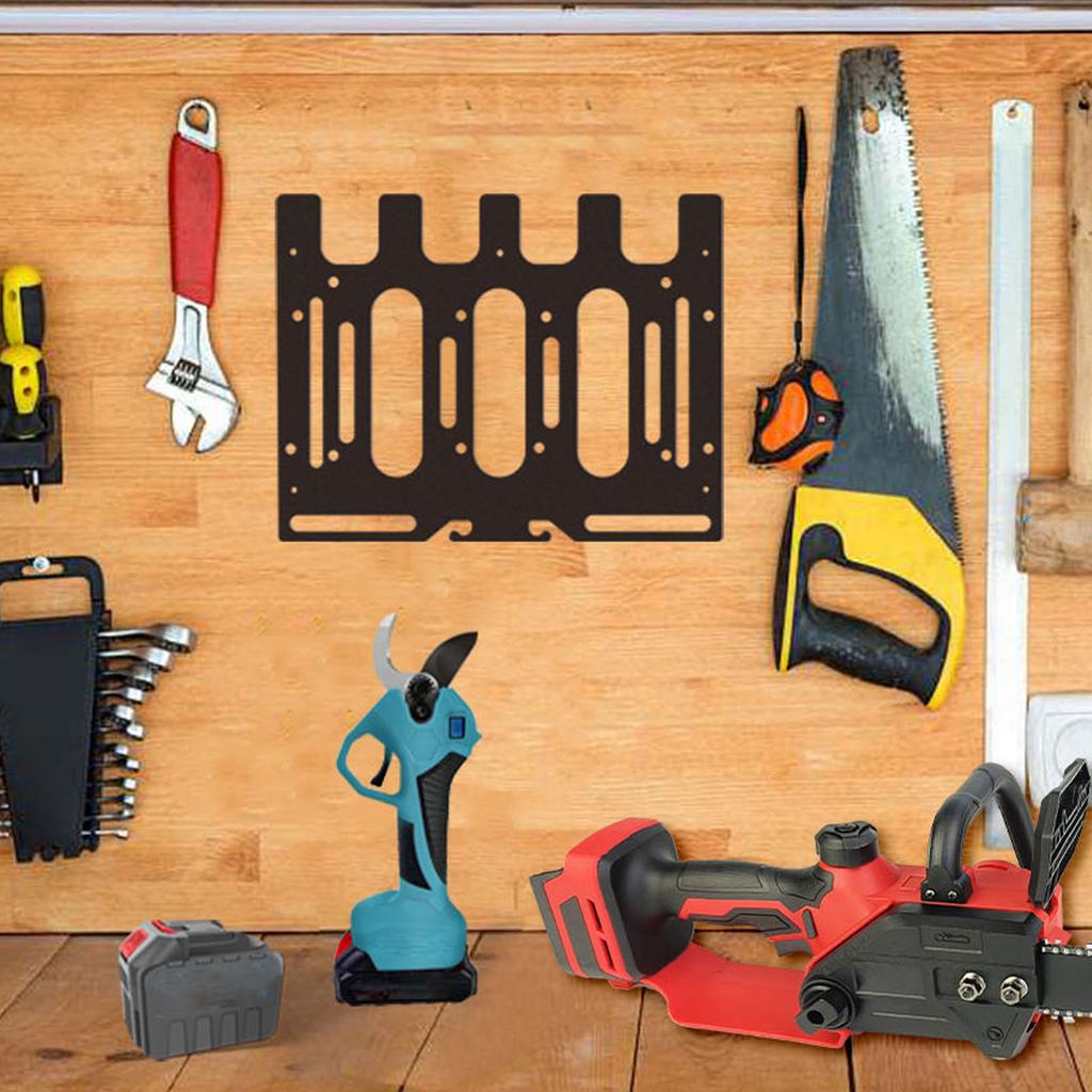 Wall Mount Shelf Bracket Alloy Steel Battery Charger Holder for DC18RC DC18RD DC18RF DC18SD