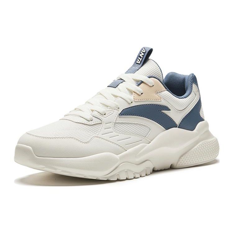 Anta Comfortable Versatile Lace-Up Shock Absorbing Wear-Resistant Lightweight Low-Top Casual Shoes Men sneaker 912528854F-7