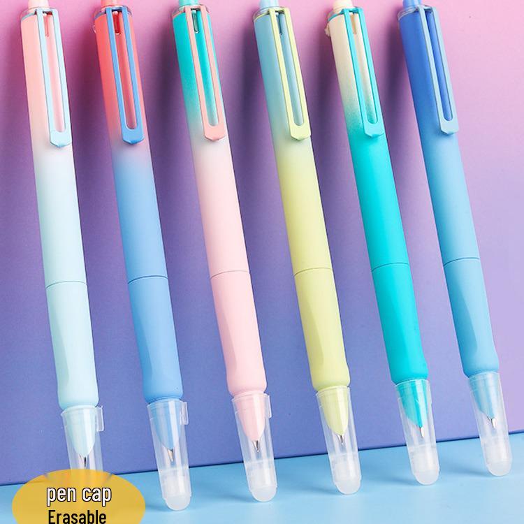 Click Pen with Thermosensitive Erasable Ink, Replaceable Cartridge, Ergonomic Design for Correct Posture, Calligraphy Practice, Ideal for Students