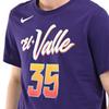 Nike Pullover Girocollo Stampa Lettera Manica Corta Maglia da Basket Kevin Durant 35 Phoenix Suns Uomo Maglia Blu Scuro FN1233-535