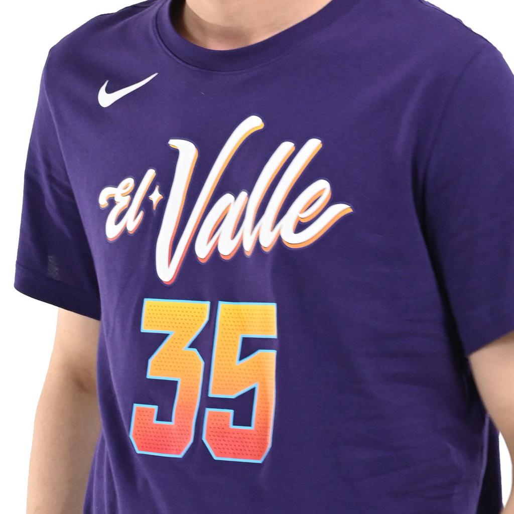 Nike Crew Neck Pullover Printed Letter Short Sleeve Basketball Jersey Kevin Durant 35 Phoenix Suns Men jersey Dark-Blue FN1233-535