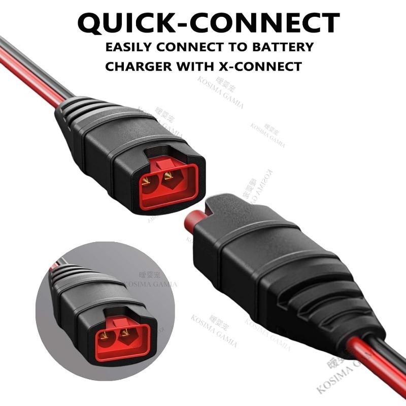 Xiaomi 1/2PCS Car Fast Charging Connector Cable M10/M6 Silicone Cable Plug Compatible With NOCO GC008X Connect Cable Anti-Abrasion