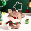 Christmas Tilted Head Plush Keychain
