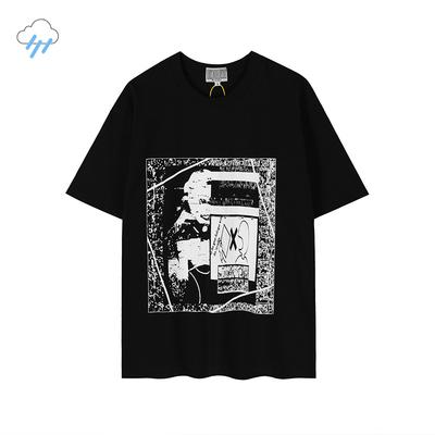 Unisex Unisex Hip Hop Abstract Pattern Print Cavempt T Shirt Heavy Fabric Cotton Black Loose Tee Summer Casual Cav Empt Tshirt