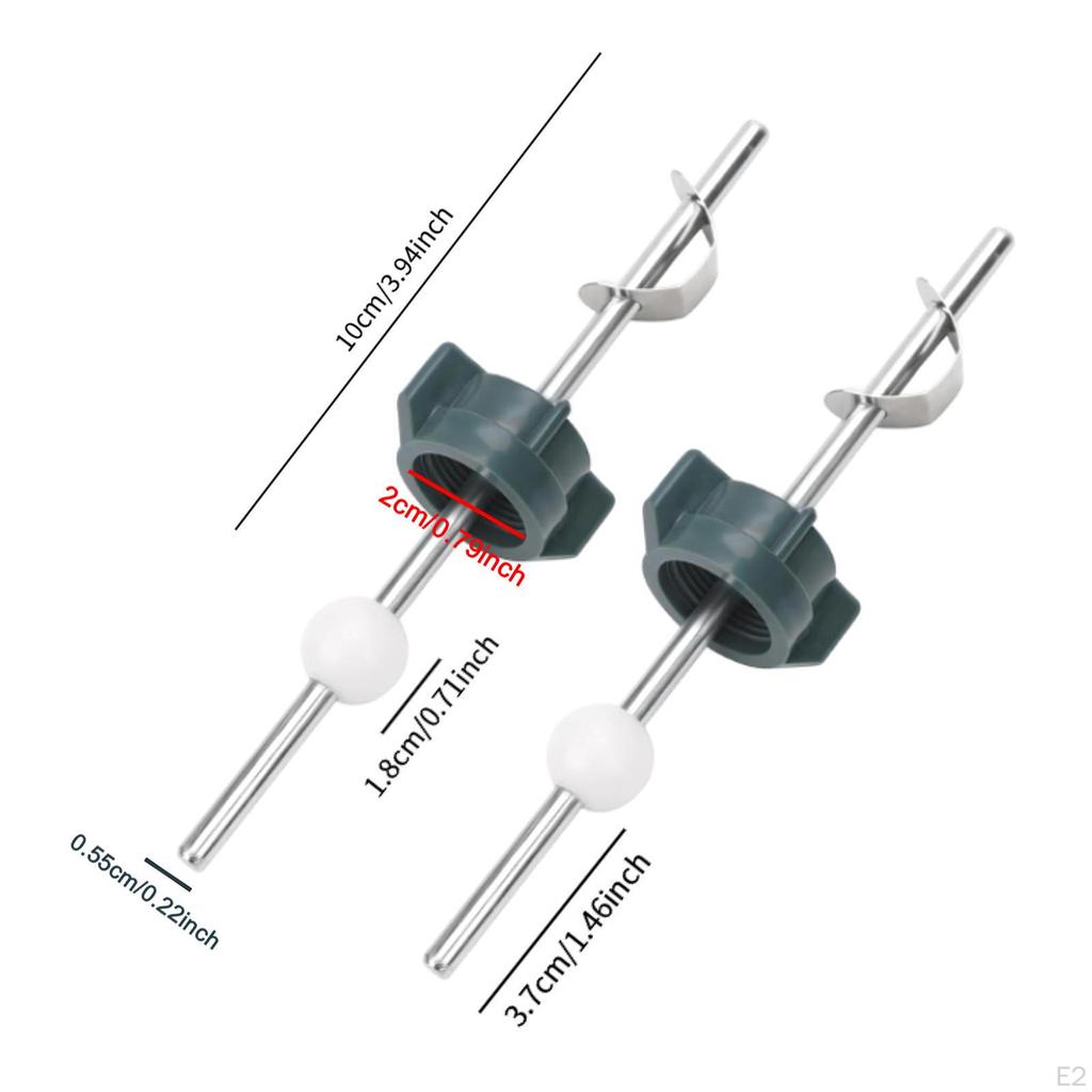 2 Pieces Basin Lift Rod Sink Ball/pivot Universal Drain Stopper Assembly Linkage and Spring Clip