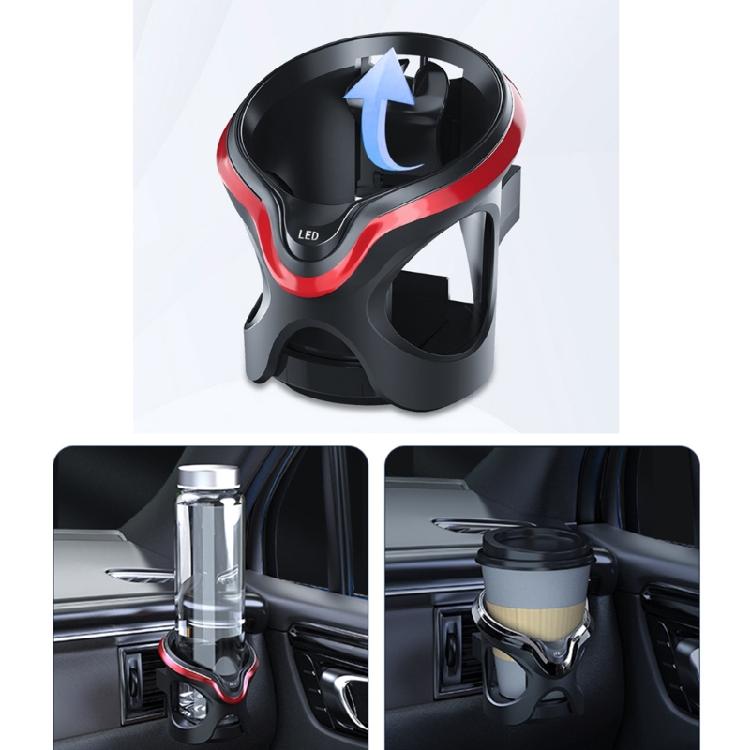 Car Cupholder Water Bottle Storage Stand for Air Vent Easy Installation Drink Support for Drivers Beverages Up to 76mm