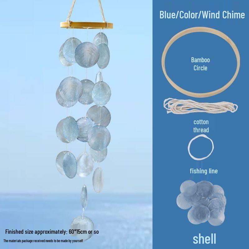 Kreatives Muschel-Windspiel & Traumfänger-Anhänger - Frische Hängedekoration für Balkon oder Schlafzimmer - Geschenk
