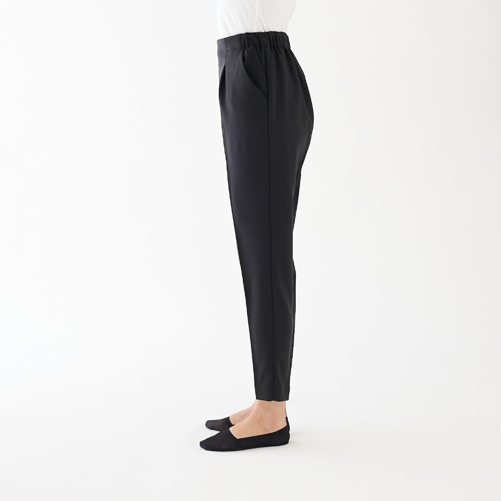 Gunze Sabrina Tapered Stretch Navy Pants, SQX851, Women's,
