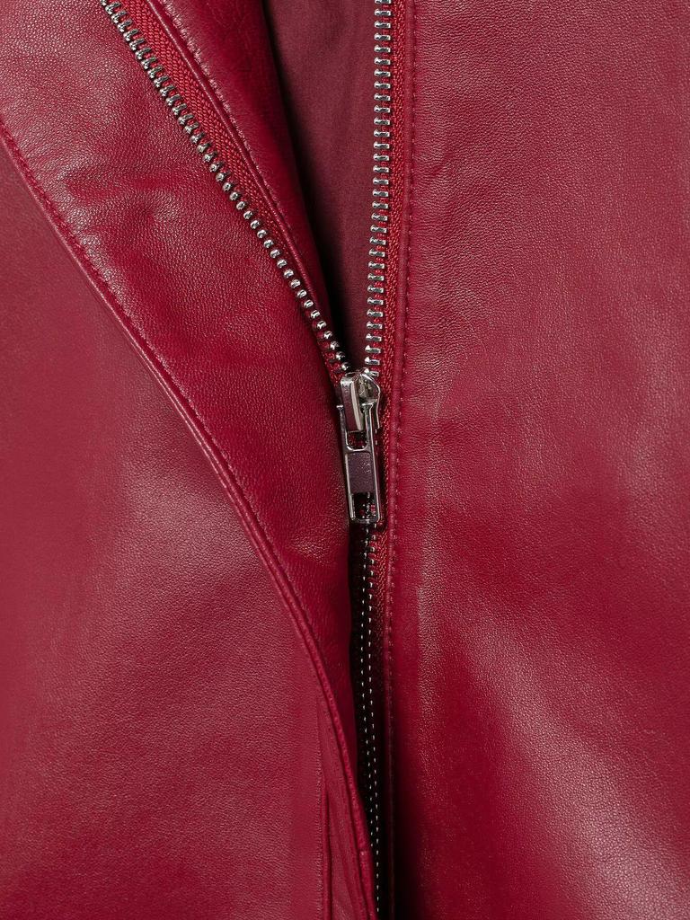 Mode féminine printemps 2025: Manteau Court en Cuir à Fermeture Éclair Style Européen et Américain