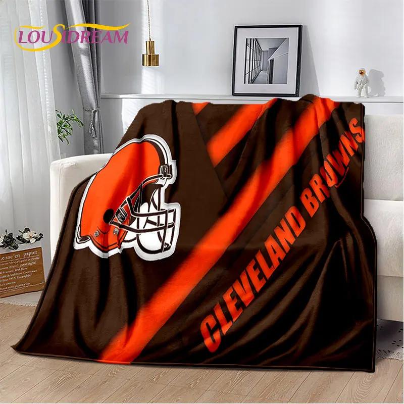 American Football Rugby Soft Plush Blanket,Flannel Blanket Throw Blanket for Living Room Bedroom Bed Sofa Picnic Cover Kids Warm
