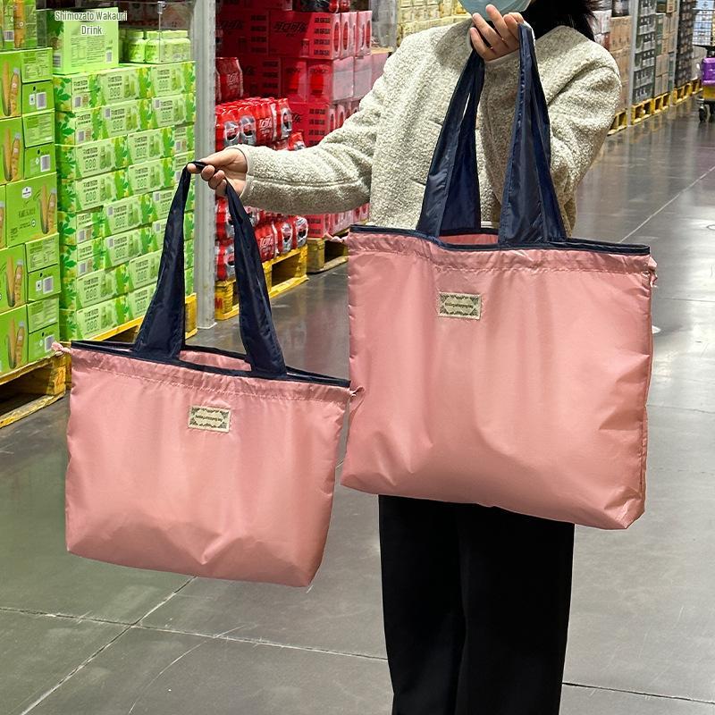 Ekologiczna Torba Zakupowa Składana o Dużej Pojemności - Wodoodporna i Przenośna Torba na Ramię