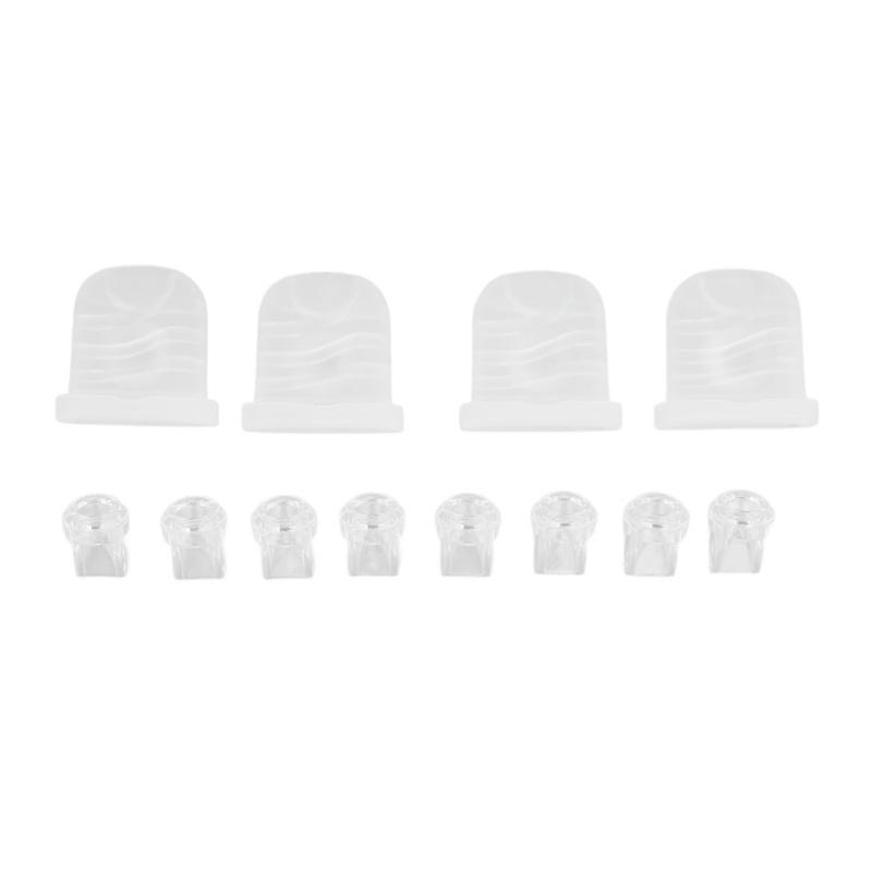 8pcs Duckbill Valves And 4pcs Silicone Diaphragm Compatible For S32 Breastfeeding Pump Replacement Accessories белый