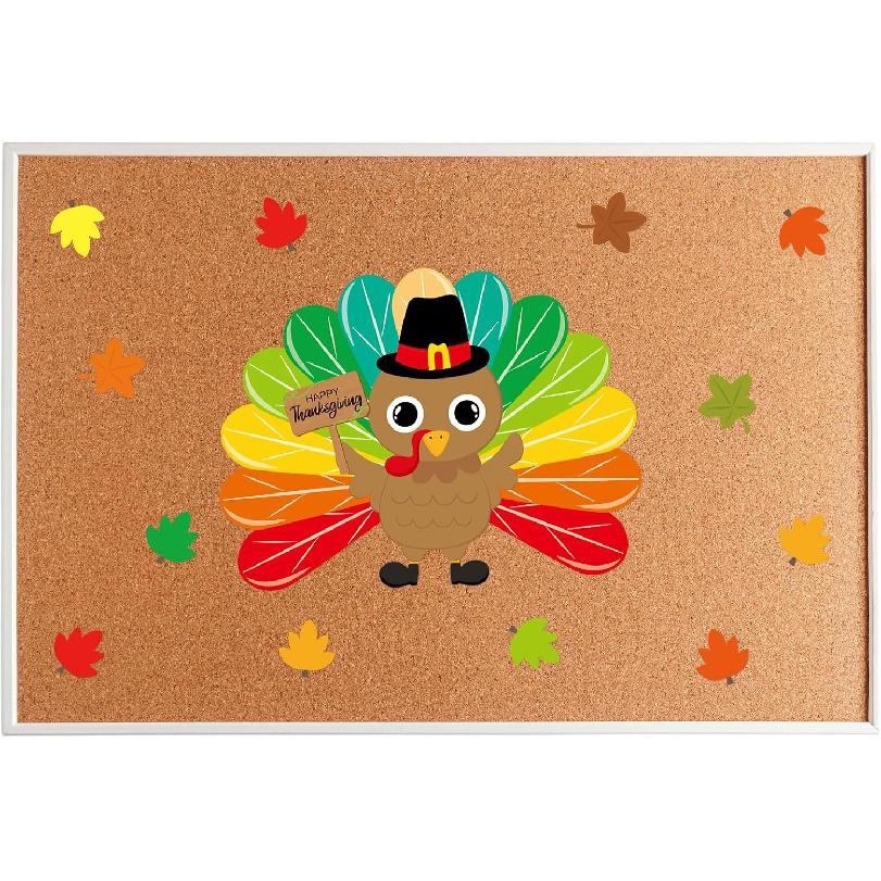 Ceiba Tree Turkey Bulletin Board Decoration Set Thanksgiving Turkey Cutouts Fall Classroom Decor School Supplies