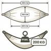 Boho Garden Hammock Brazilian Macrame Two-person Green Large Lounger Xxl