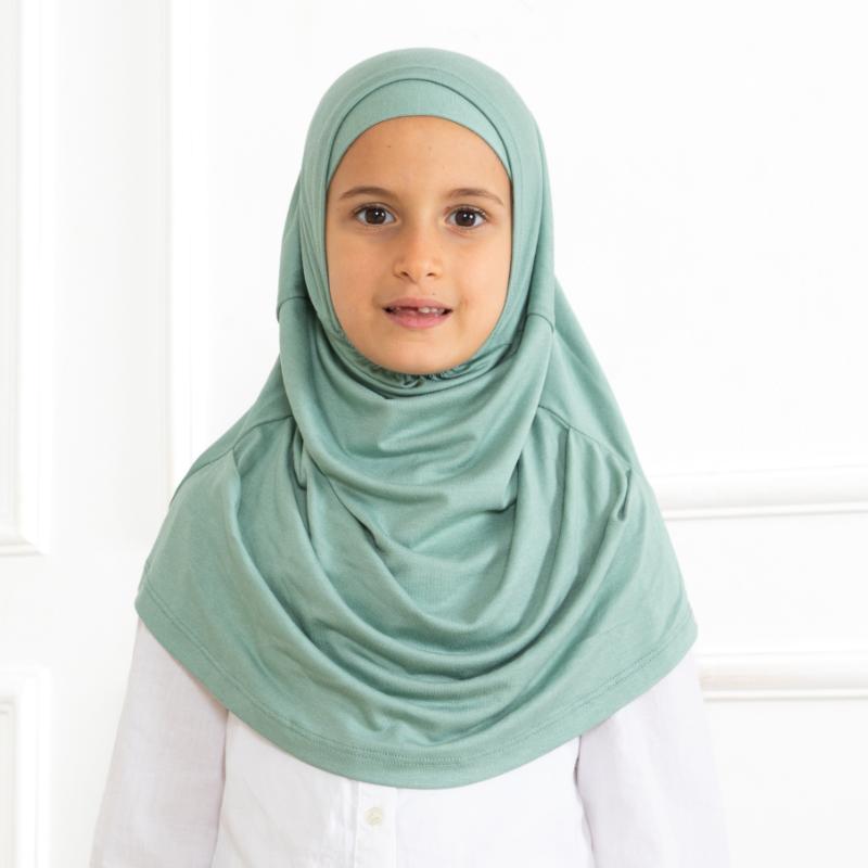 Easy To Wear Hijab For Girls, Muslim Scarf for Kids, Instant Hijabs For Women, Viscose Children Scarves For Ramadan Eid