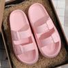 Pantuflas de baño con plataforma gruesa para hombre y mujer, sandalias de interior de EVA con suela suave a la moda