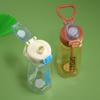 Bounce Lid Sports Water Bottle with Straw Large Capacity Sports Kettle  Primary School Students