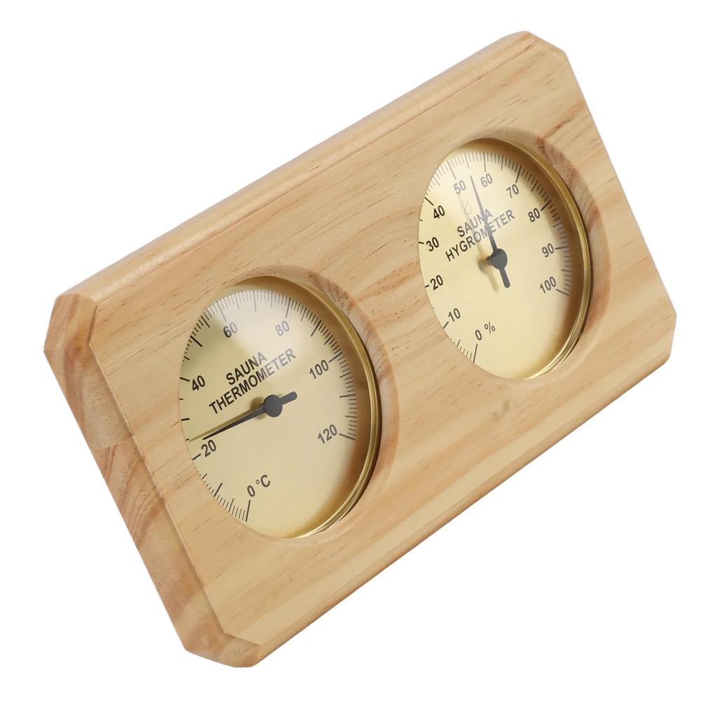 2 in 1 Holz Sauna Thermometer Hygrometer Für Hotel Sauna Raum Dual Temperatur- und Feuchtigkeitsmesser Wandmontiert