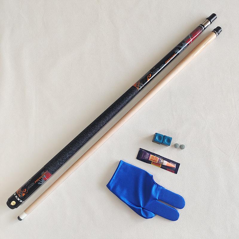 Billiard Cues Stick 1/2 Split Maple Pool Cue 8 Ball 9 Ball PREOAIDR 11.5mm 13mm Billiard Cue with Accessories