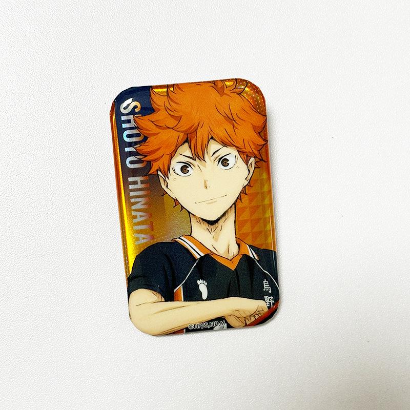 

Настоящий Haikyuu!! Аниме-значок с лазерным эффектом - Дизайн с Хинатой и Кагеямой 41x67mm