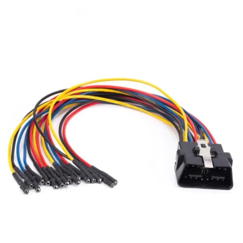 

Car OBD2 Male 16Pin Welding free Terminal Male OBD 4Pin Can Line DIY OBDII Connector Jumper Adapter 30cm 16Pin male