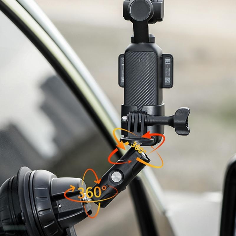 Suction Cup Mount for Pocket 3 Sports Camera Car Windshield Camera Fixing Bracket Base Car Mount Holder