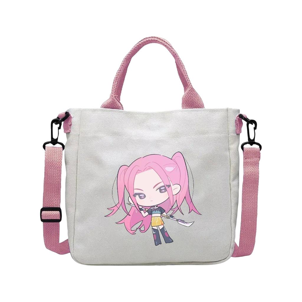 Girls Group Poster Printed Canvas Bag  Style Fan Support Zipper Handbag Women's Bag