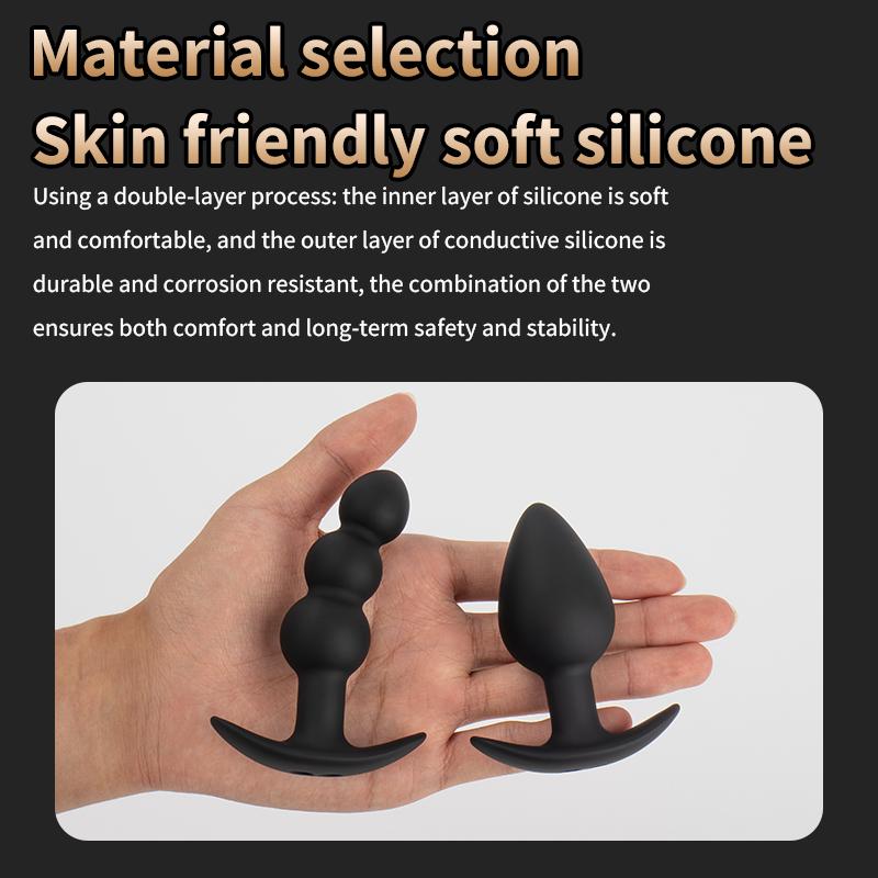 Elektrischer Schock Impuls Analplug Stimulator Orgasmus Vaginttes Prostata Massagegerät Analplug Doppelstrom Sex Masturbator Arschspielzeug