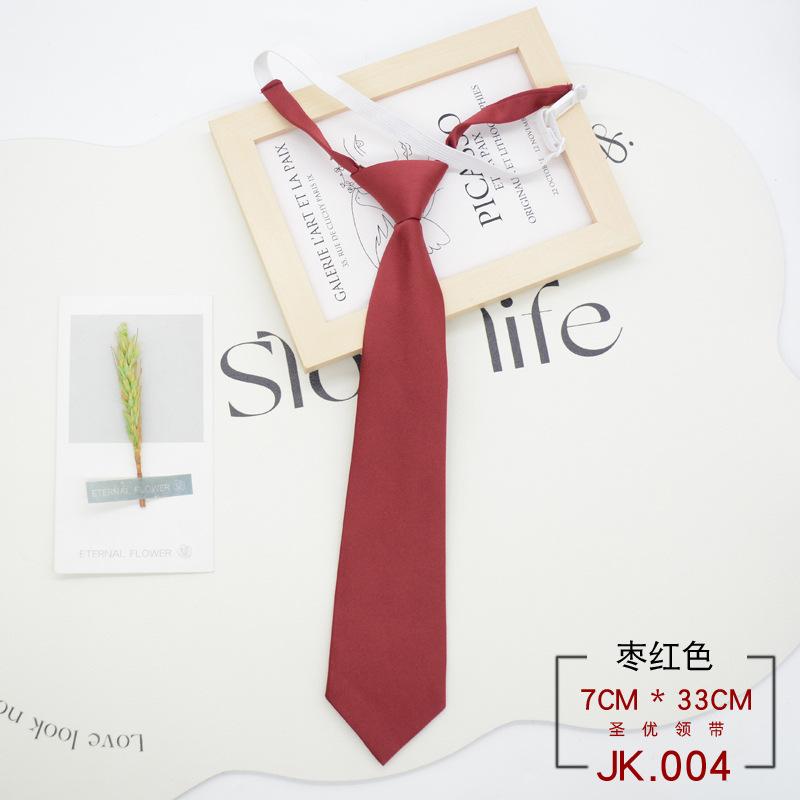 Tie Plaid Women Free Knotting Student College Style Japanese Short Uniform School Uniform Accessories Lazy