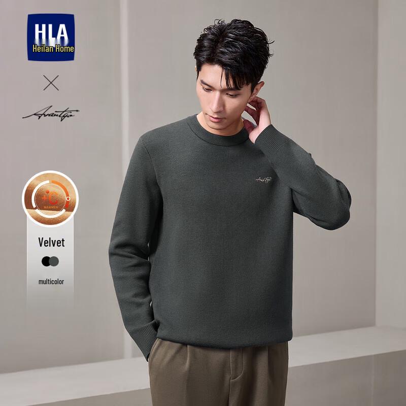 

HLA Men s Light Business Round Neck Knit Sweater L