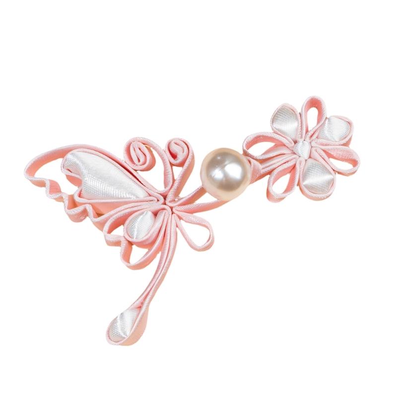 Satins Fabric Butterfly Knot Button Ideal For Wedding Dress And Clothing Embellishment