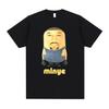 Rapper Kanye West Minye Lustiges Meme T-Shirt Herren Hip Hop Retro Übergroßes T-Shirt Herren Lässig Kurzarm Oberteil Y2K
