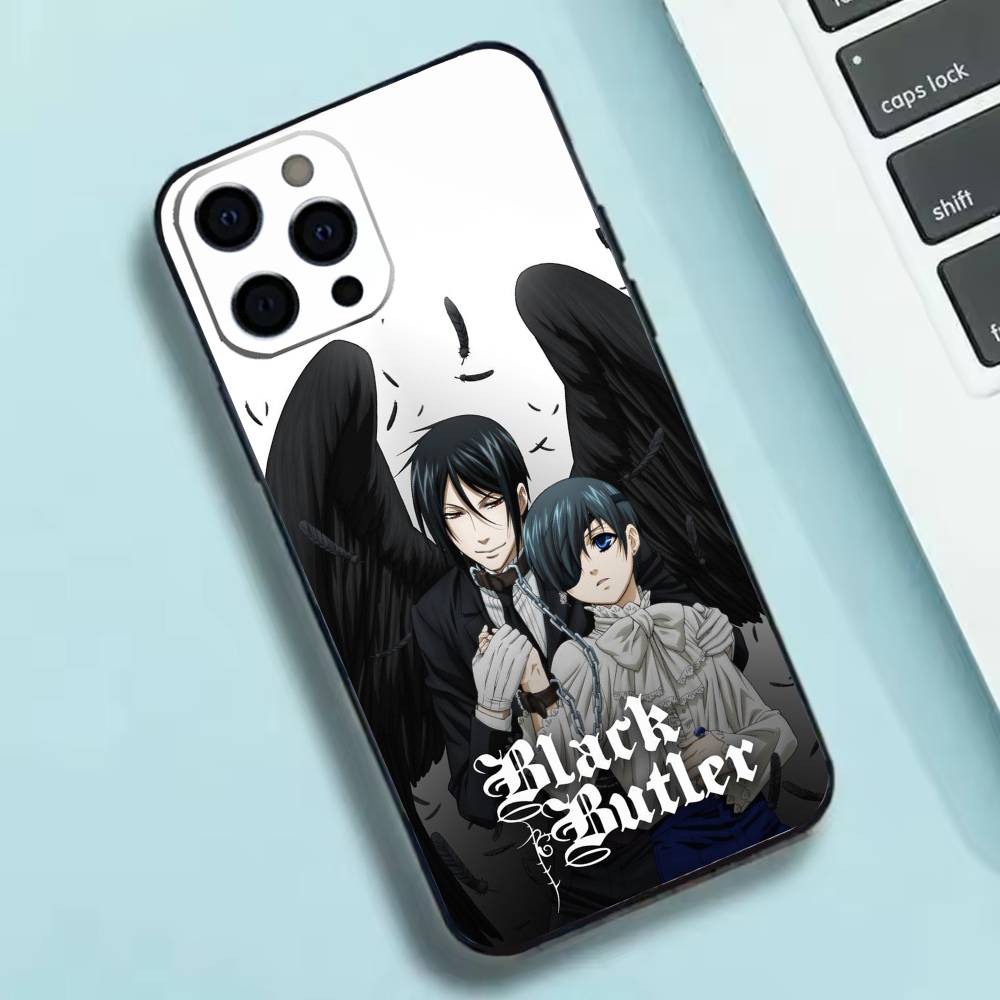 Anime B-Black Butler  Phone Case Silicone Soft For IPhone 17 16 15 14 13 12 11 X XR Plus Pro Max Plus