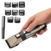 USB Hair Clipper LCD Waterproof 2200mAh Lithium Battery Hair Trimmer with 8pcs Guide Comb