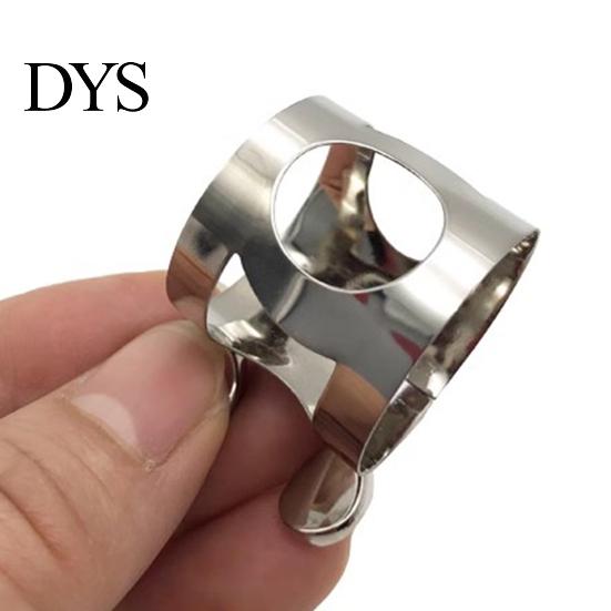 Clarinet Mouthpiece Woodwinds Instrument Ligature with Adjustable Screws High-quality Rustproof Polished Surface B Flat Silver