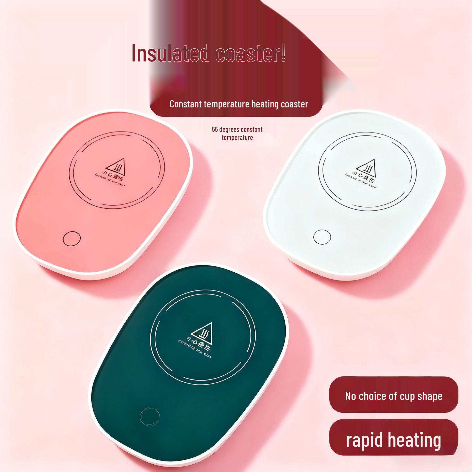 

Smart Adjustable 55°C Heating Coaster for Warm Drinks White - 2 Pack