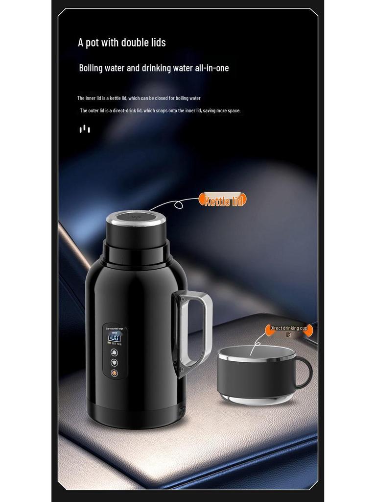 Universal Electric Car Kettle for Heating and Insulation