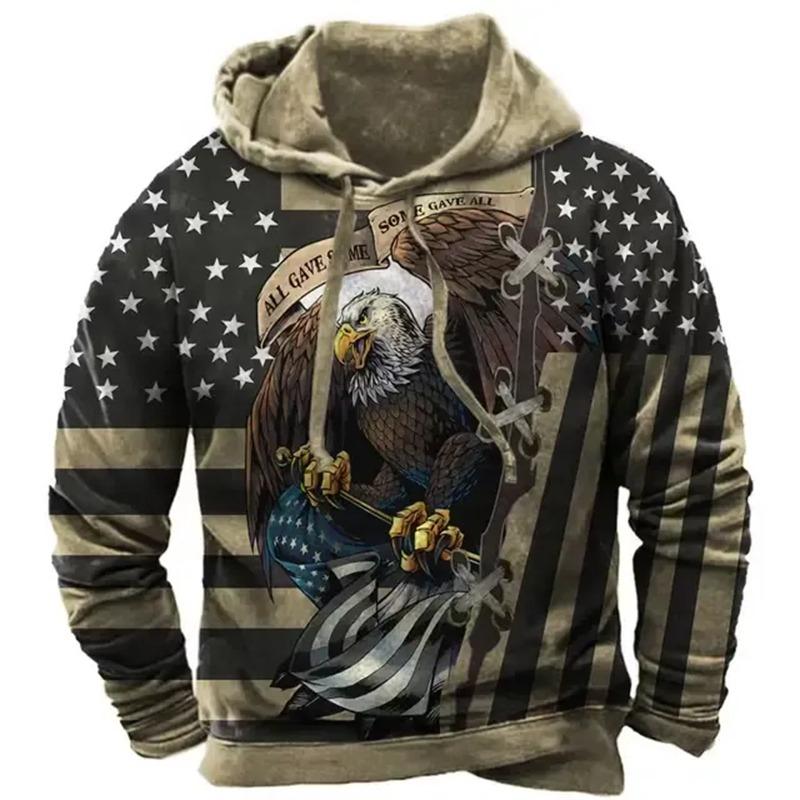 Felpa con cappuccio a maniche lunghe - Abbigliamento fantasia - Adatta sia per uomo che per donna - Felpa casual street a vestibilità larga