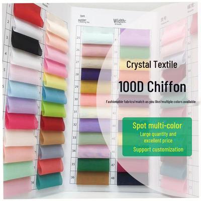 Women's Spring/Summer 100D Chiffon Hanfu Skirt Fabric - Perfect for Ancient Costumes, Weddings, and Decorations.