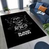 Slayer Heavy Metal Rock Band Skull Art Carpet Rug for Bedroom Living Room Sofa Home Doormat Decor,Large Non-slip Floor Mat