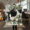 Sleeping Cats  Print Flannel Blanket, High Quality Comfortable for All Seasons, Home Decor, Warmth and Comfort