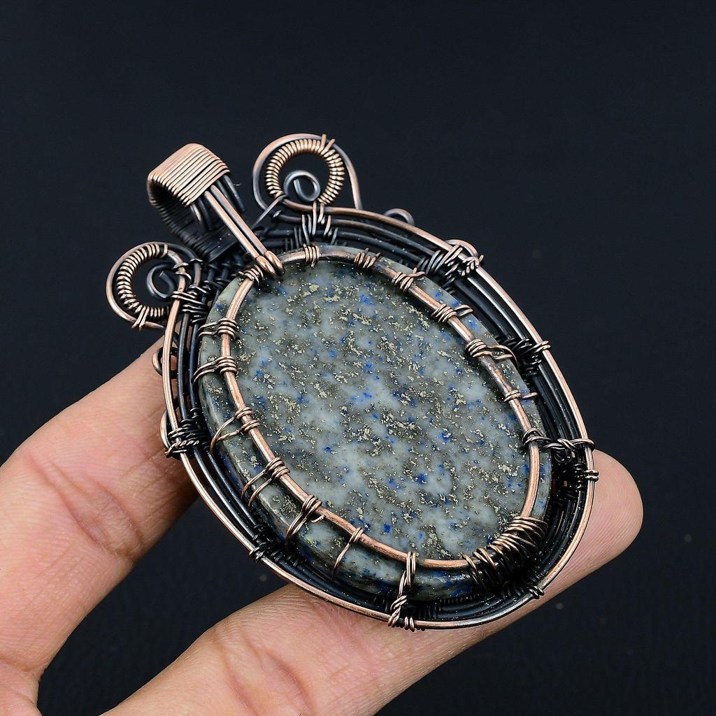 Tree Of Life Lapis Lazuli Pendant Handmade Gemstone Jewelry, 999 Copper Wire Wrapped Pendant ,Unique Design Jewelry Pendant